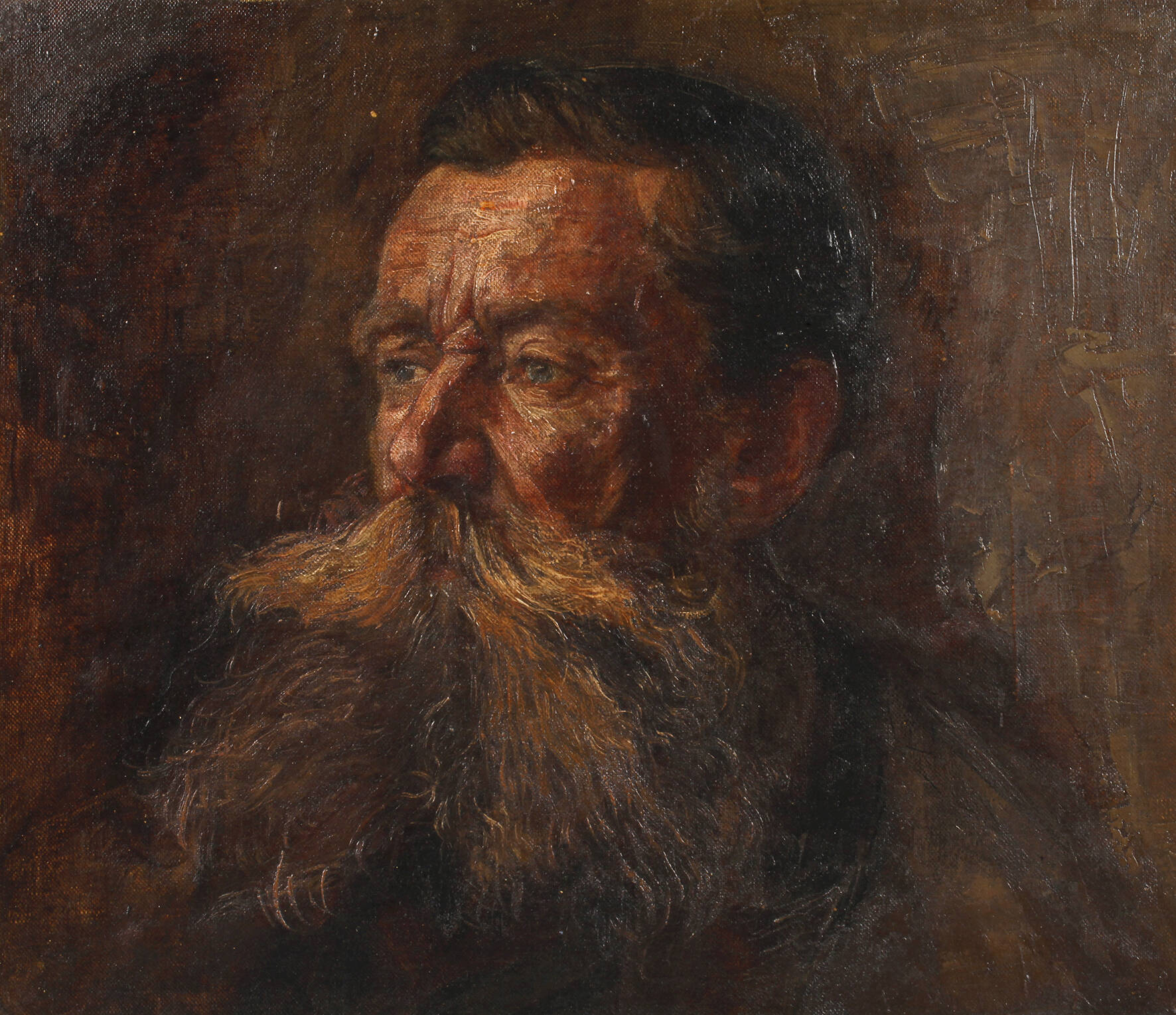 Älterer Herr mit Bart