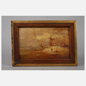 Romantisches Windmühlenmotiv