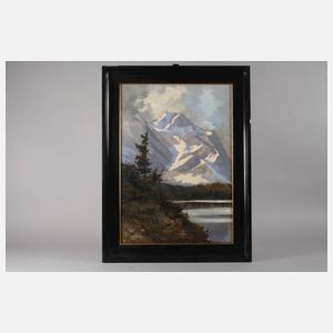 Otto Ackermann-Pasegg, "Eibsee mit Zugspitze"