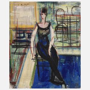 César Bolletti, Dame im Interieur