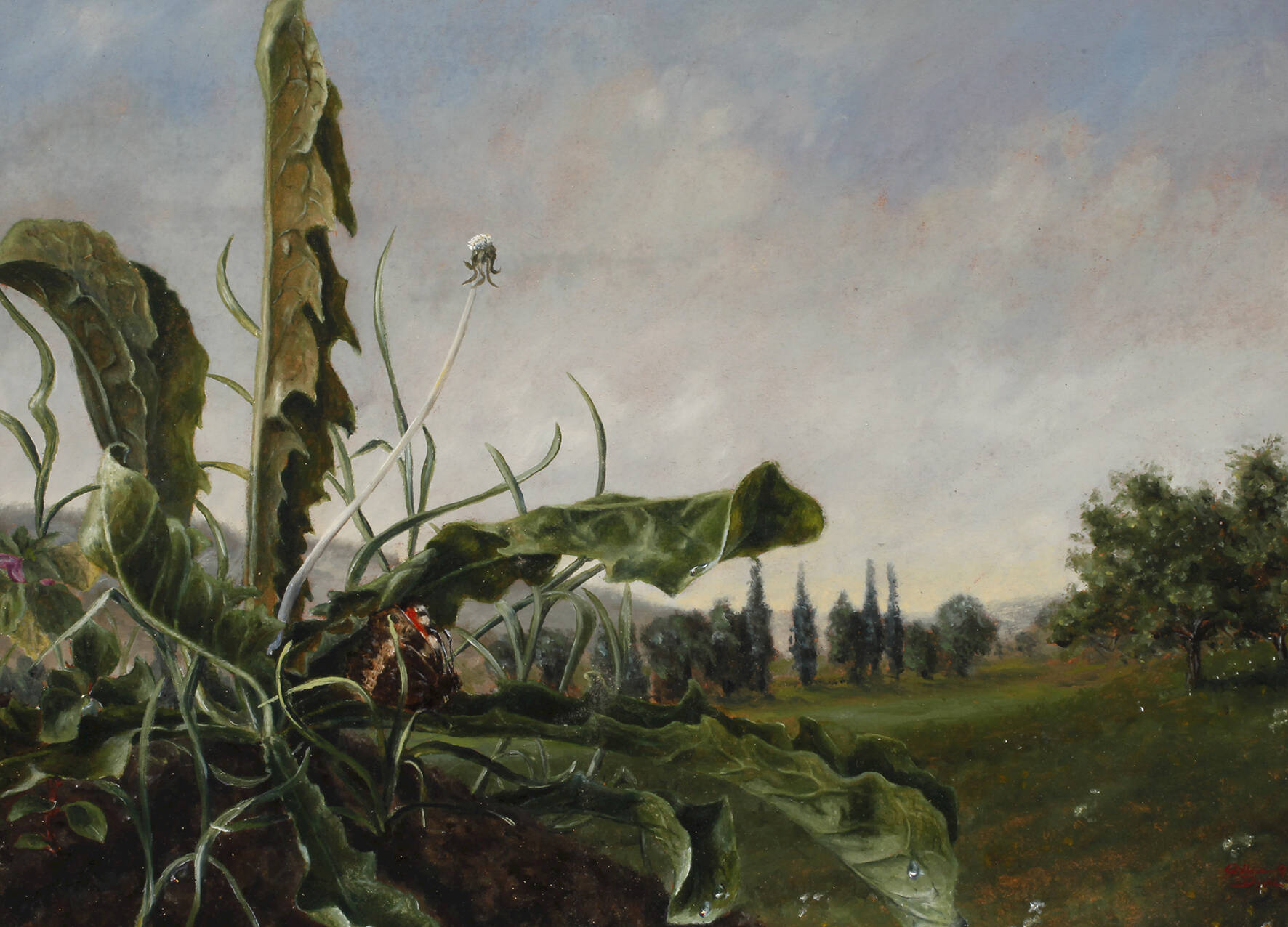 Wolfram Diehl, Löwenzahn in Landschaft