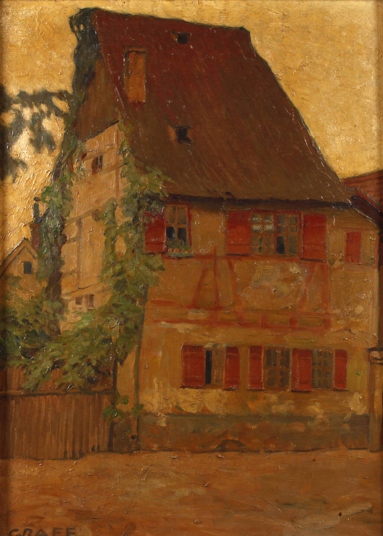 Richard Graef, "Altes Haus in Nördlingen (Schwaben)"