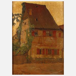 Richard Graef, "Altes Haus in Nördlingen (Schwaben)"