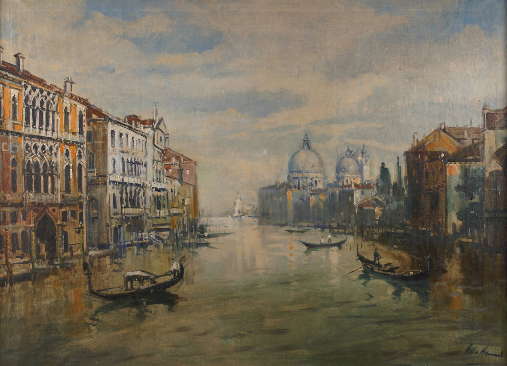 Prof. Otto Hamel, Canal Grande in Venedig