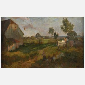 Robert von Haug, "Spielende Kinder"