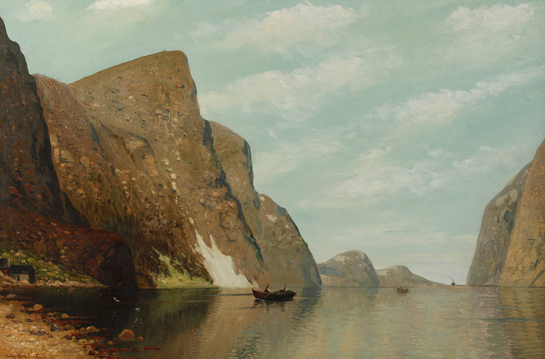 August Heydendahl, Norwegische Fjordlandschaft