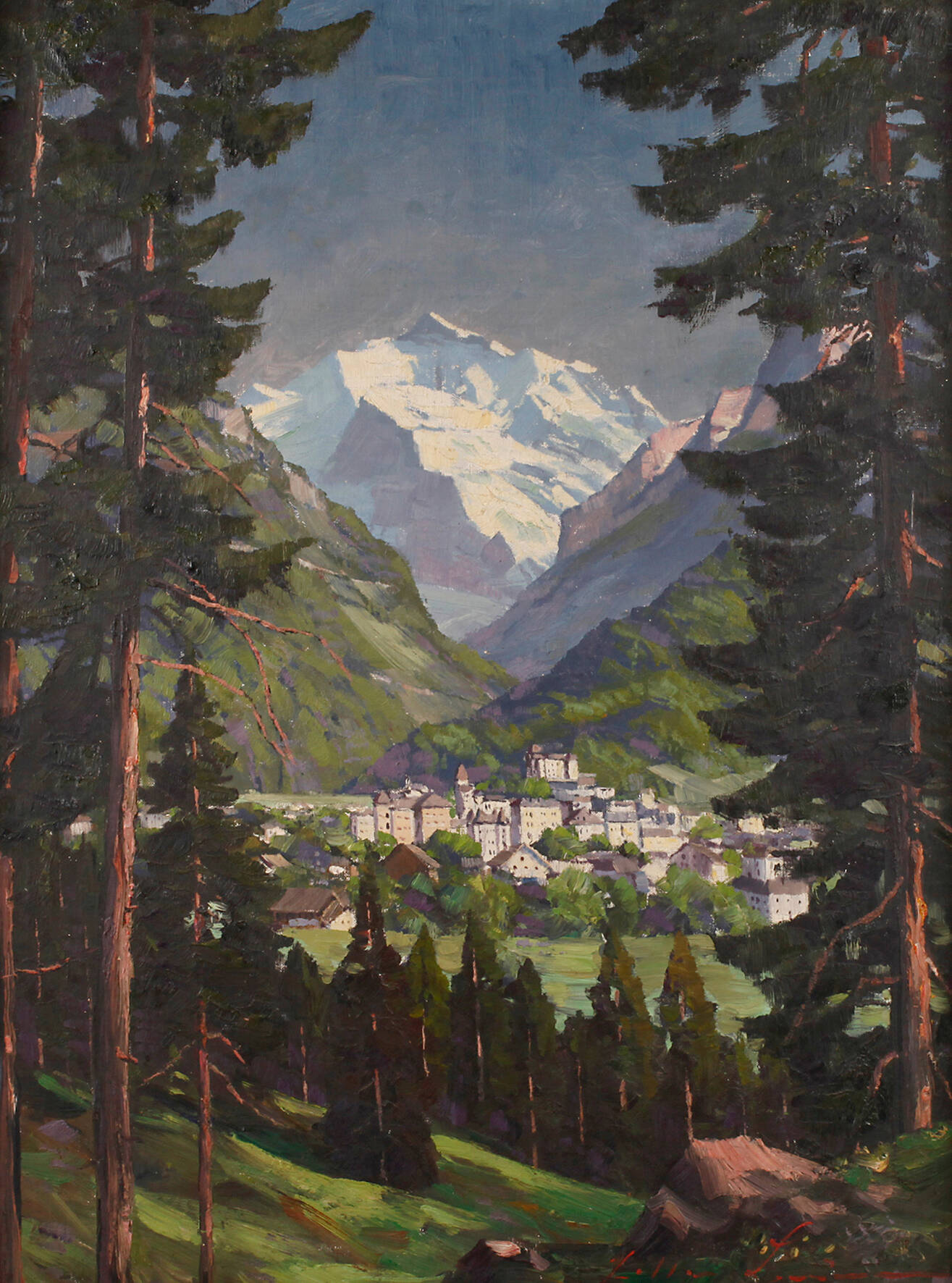 Leonore Hiller-Baumann, Alpenpanorama