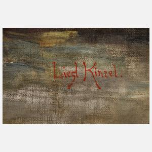 Liesl Kinzel, Blumenstillleben mit Orchideen