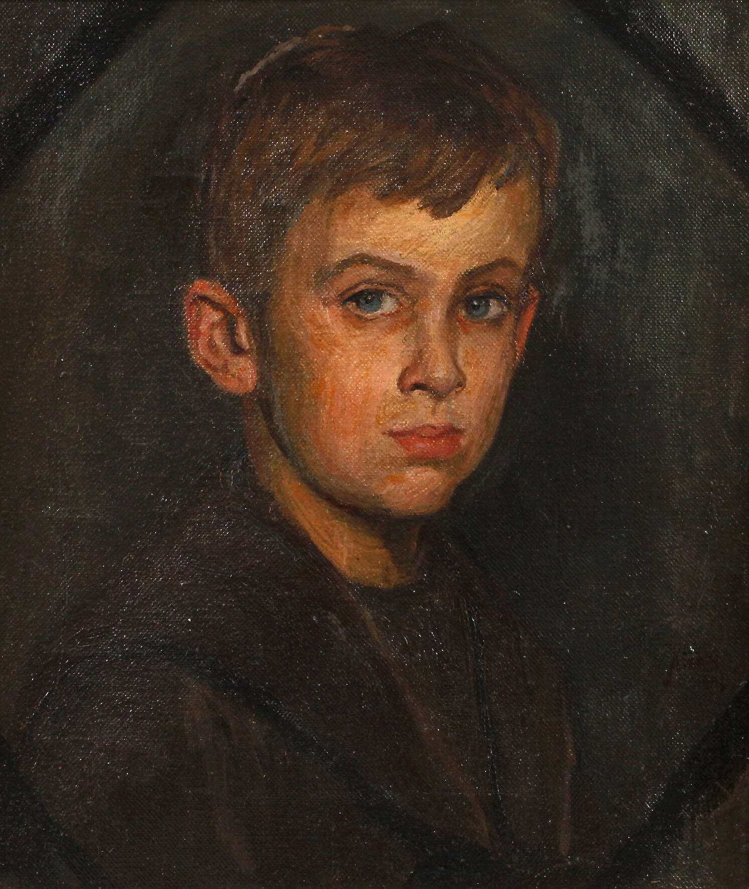 Franz Georg Kleber, attr., Jungenportrait