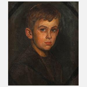 Franz Georg Kleber, attr., Jungenportrait