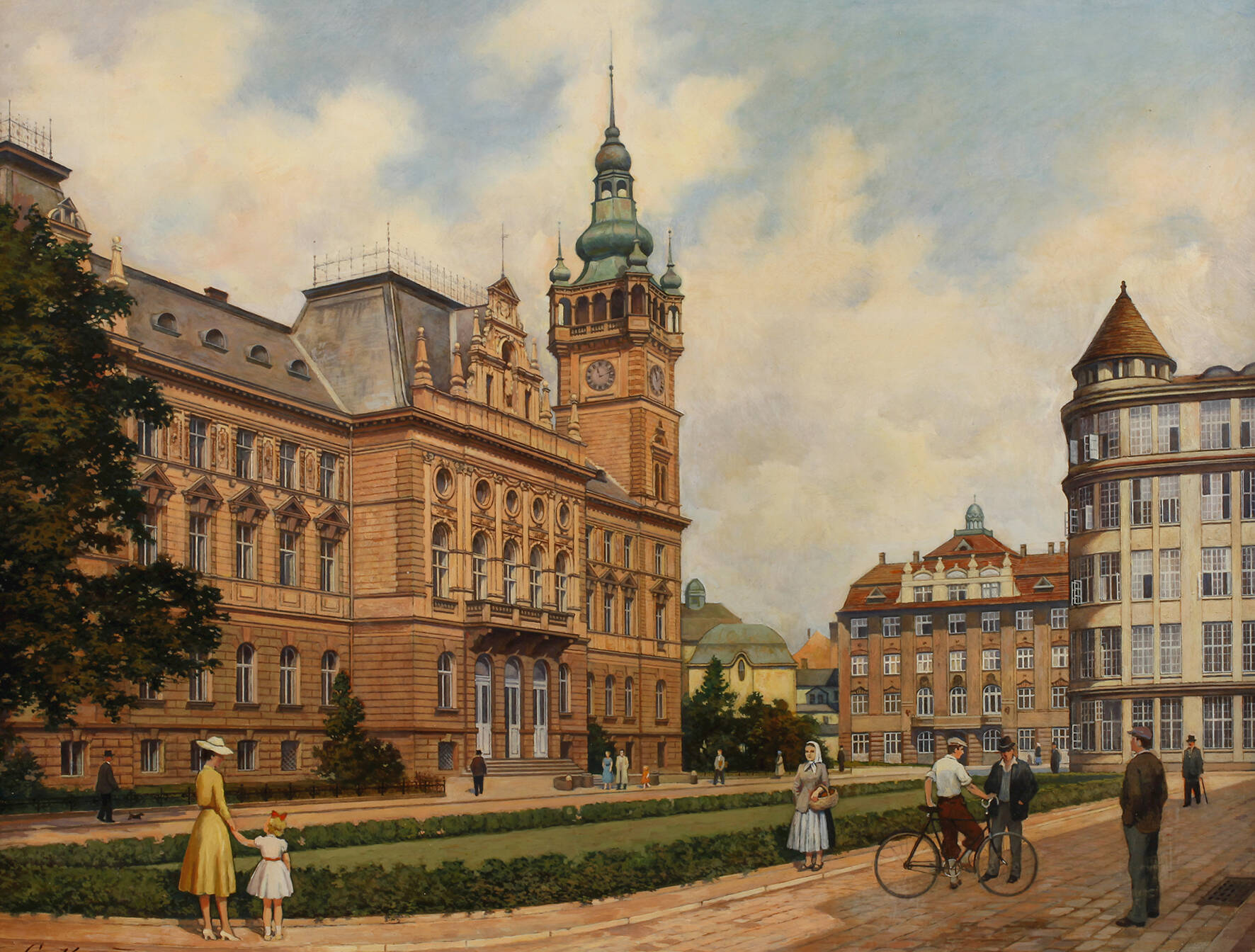 G. Konecny, Stadtansicht Bielsko-Biała