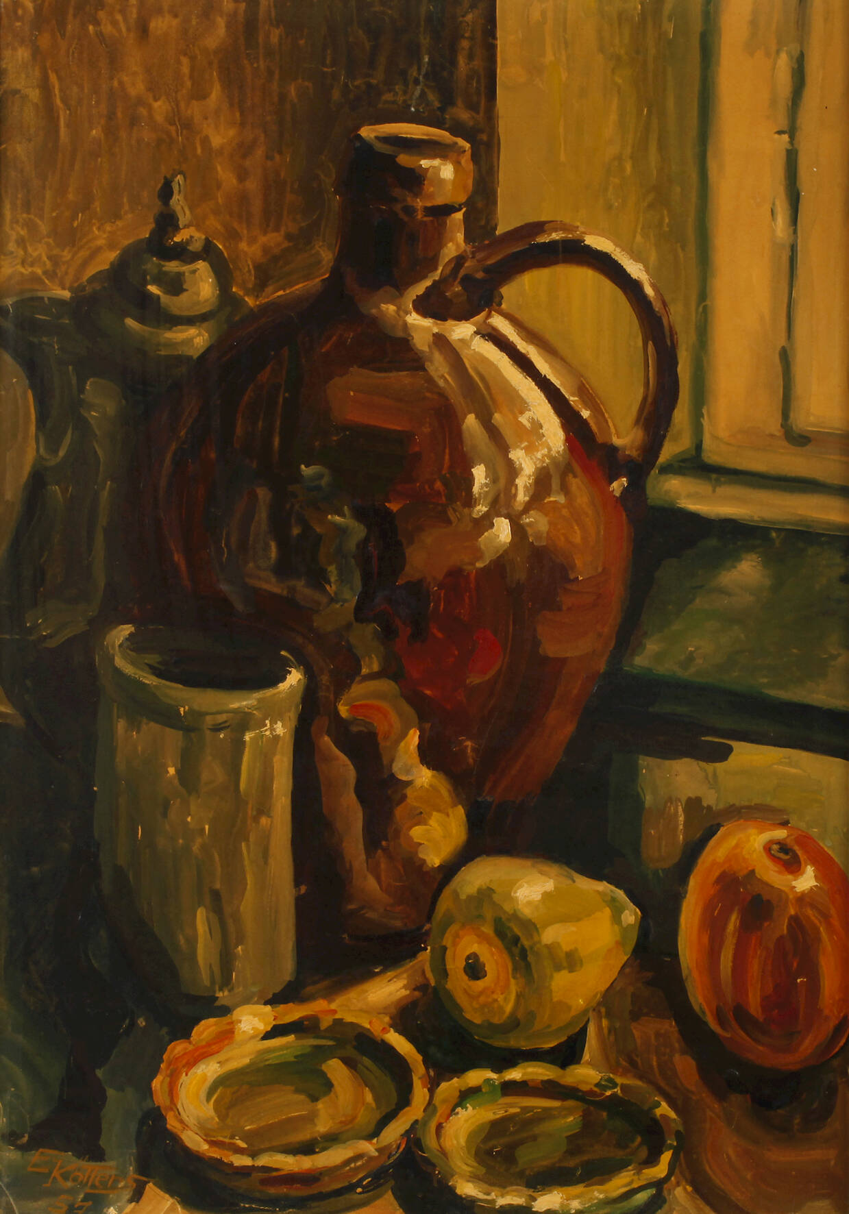 E. Kötters, Krugstillleben
