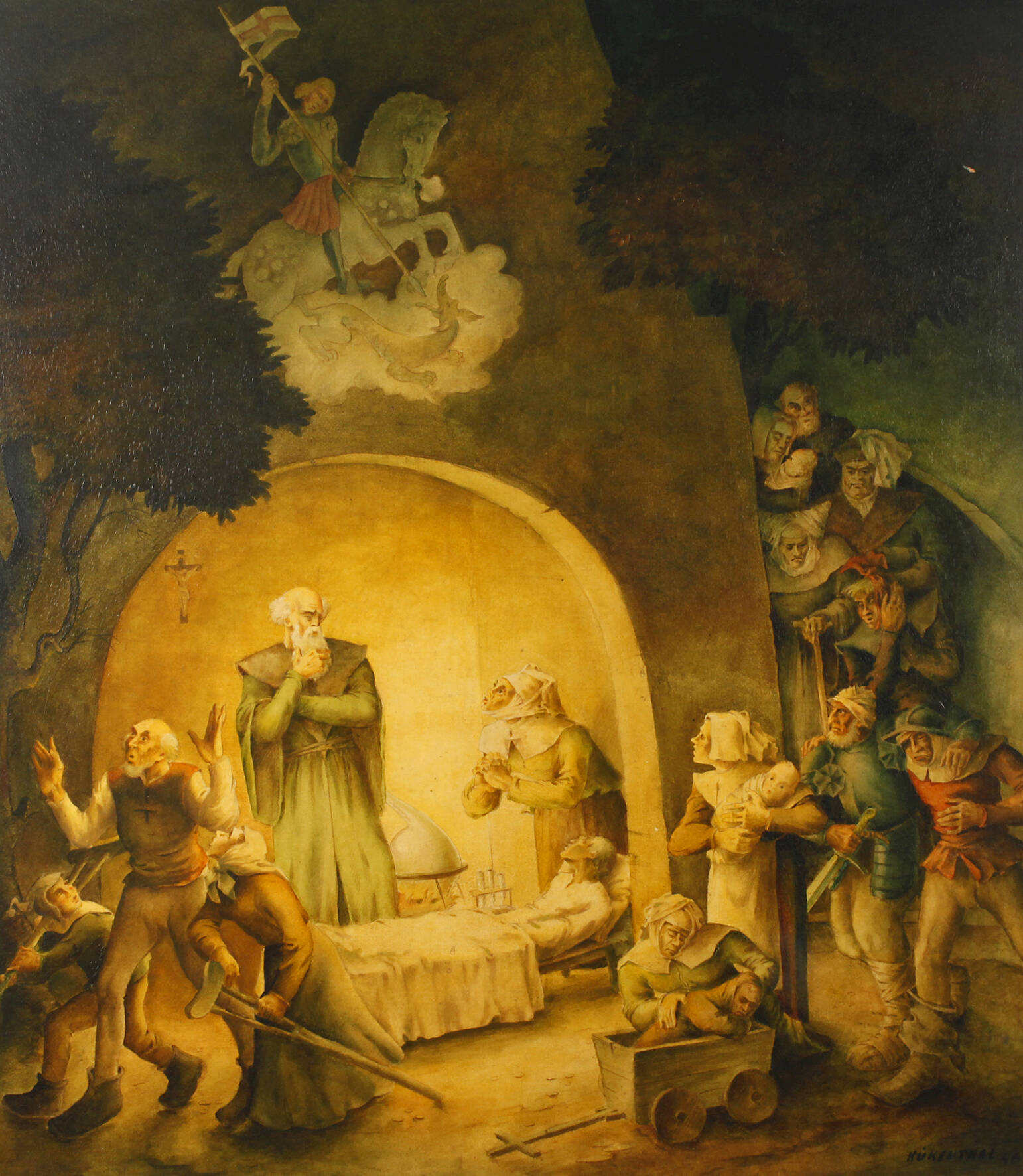 Fritz Kükenthal, Paracelsus heilt die Kranken