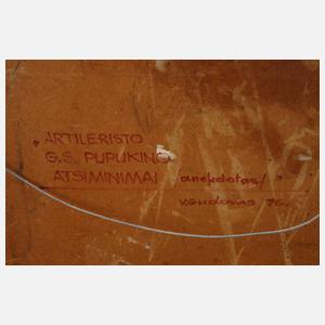 Valentin Ivanovich Kurdov, "Artileristo G. S. Pupukino"