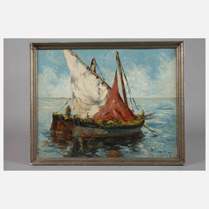 P. Lang, holländische Fischerboote