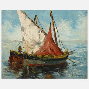 P. Lang, holländische Fischerboote