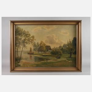 Ernst Lucke, Fischerkate am Meer