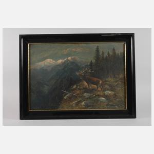 Moritz Müller II, Hirsch im Gebirge