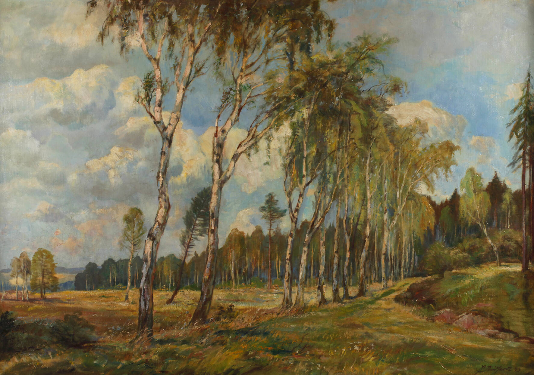 Paul G. Neidhardt, Sommerliche Birkenallee