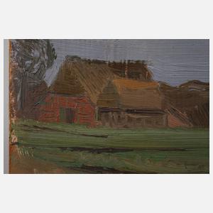 Fritz Overbeck, attr., Moorlandschaft mit Kate