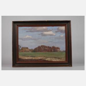 Fritz Overbeck, attr., Moorlandschaft mit Kate