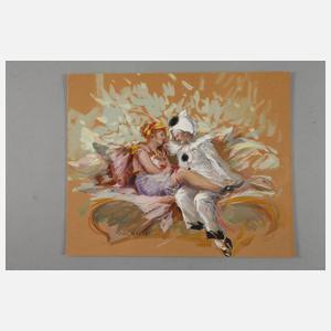 Prof. Max Rabes, Harlekin und Columbine