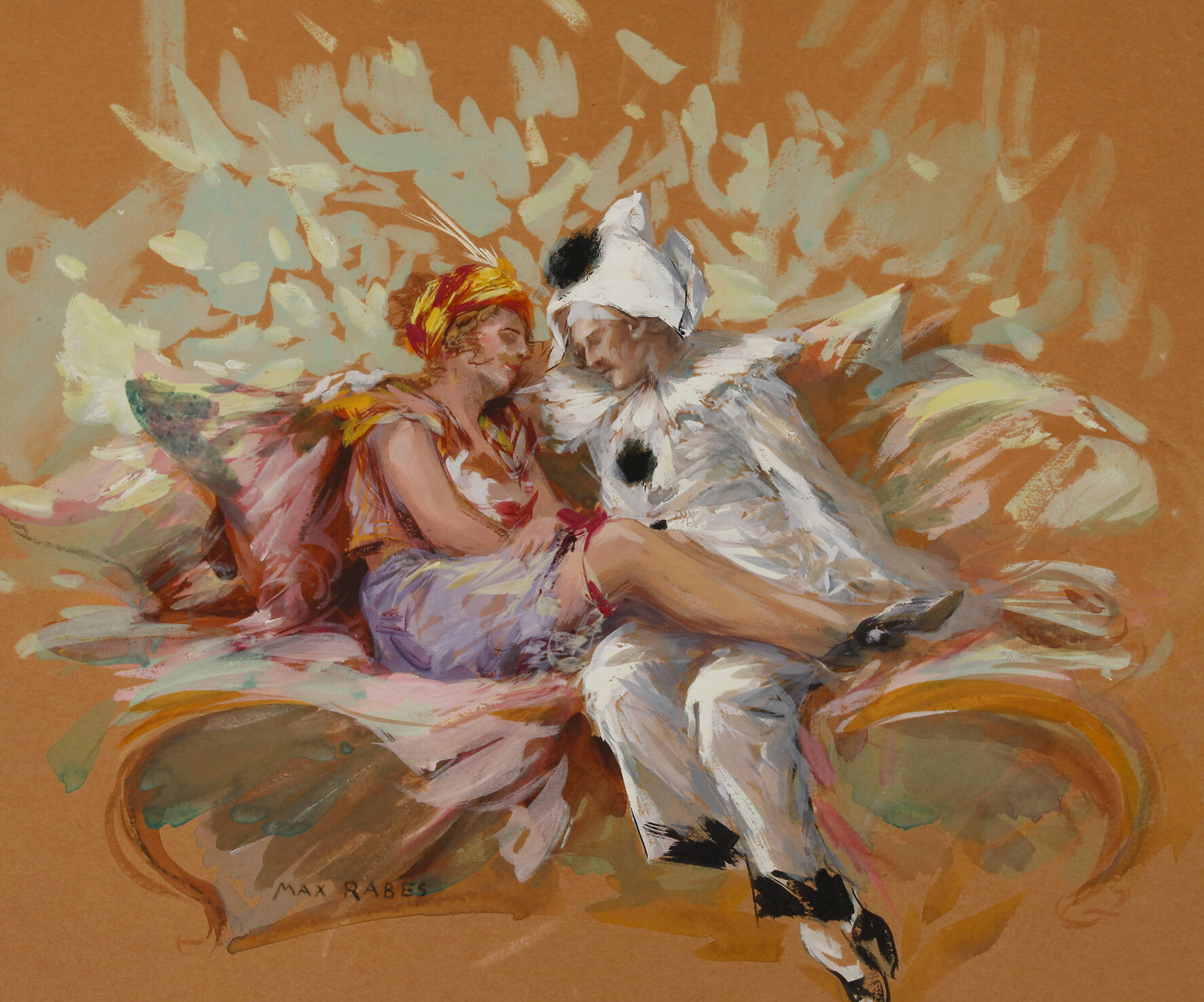 Prof. Max Rabes, Harlekin und Columbine