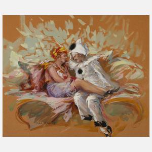 Prof. Max Rabes, Harlekin und Columbine