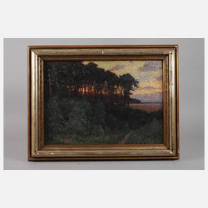 Eugen Reich-Münsterberg, Sonnenuntergang in der Uckermark am Wurlsee