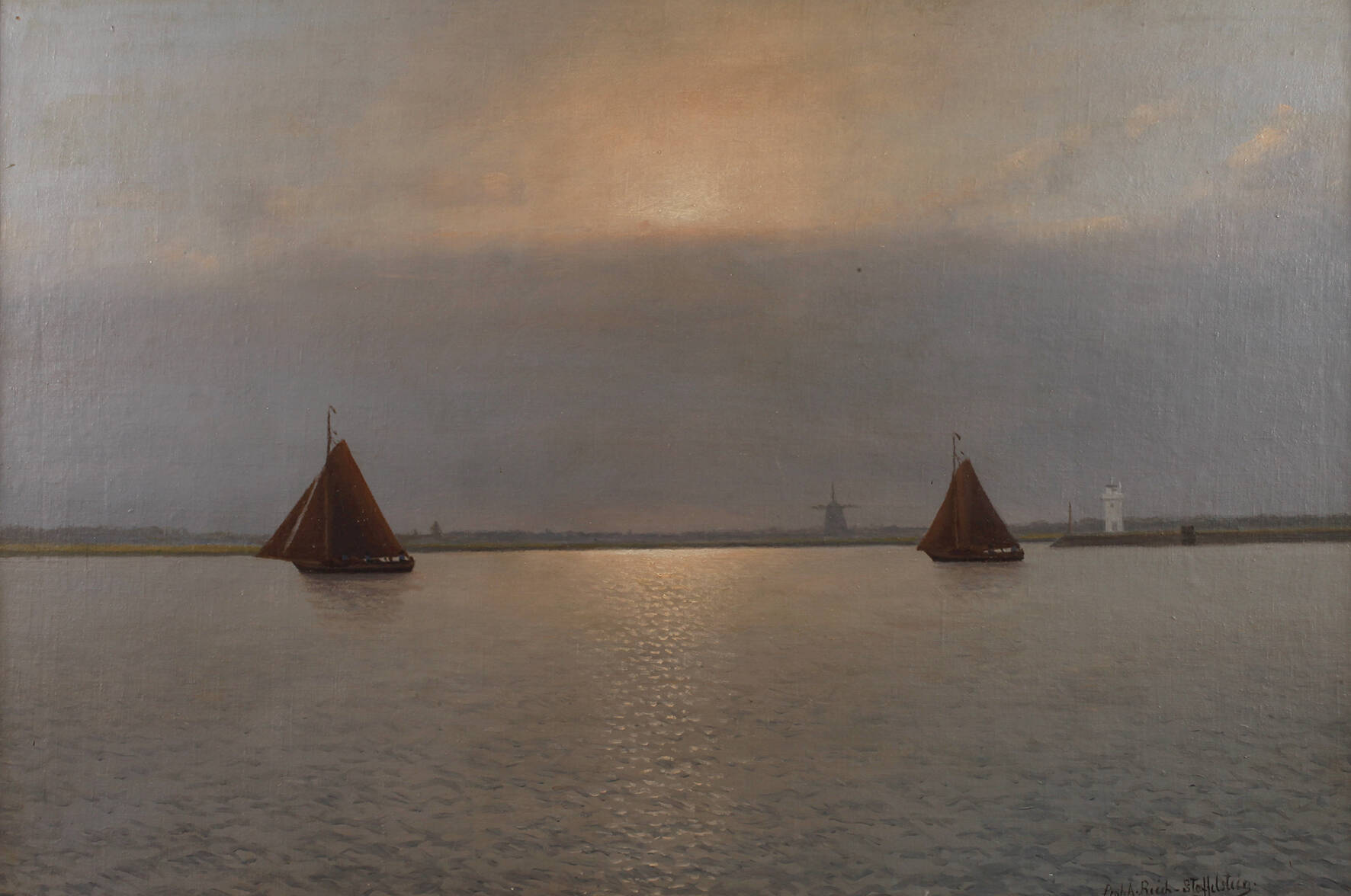 Alexander Reich-Staffelstein, Dämmerung am Meer