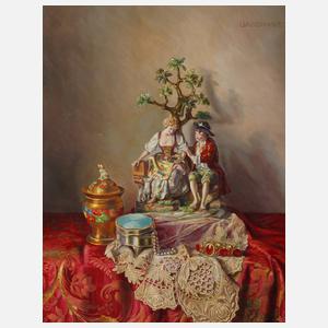 Lea Reinhart, Stillleben mit Porzellanfigur