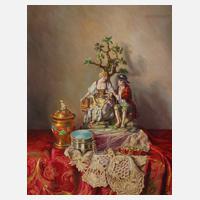 Lea Reinhart, Stillleben mit Porzellanfigur111