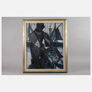 Carlo Rosberg, Fischer mit seinem Fang