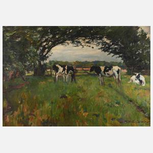 Otto Schulz-Stradtmann, Kühe auf der Weide