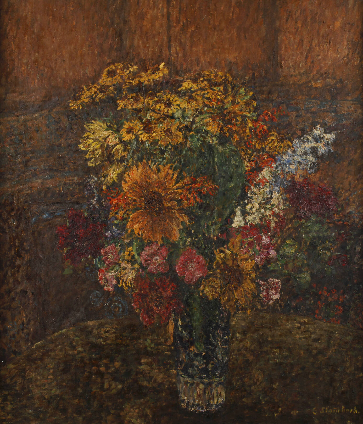 Eugen Stammbach, Pastoses Blumenstillleben