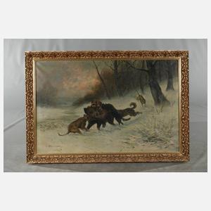 Eduard Steinbach, Eberjagd