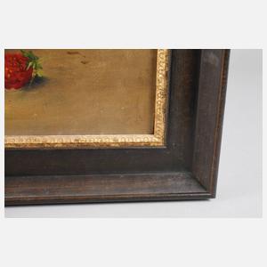 A. Tuzzi, Früchtestillleben mit Rebhühnern