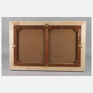 A. Tuzzi, Früchtestillleben mit Rebhühnern