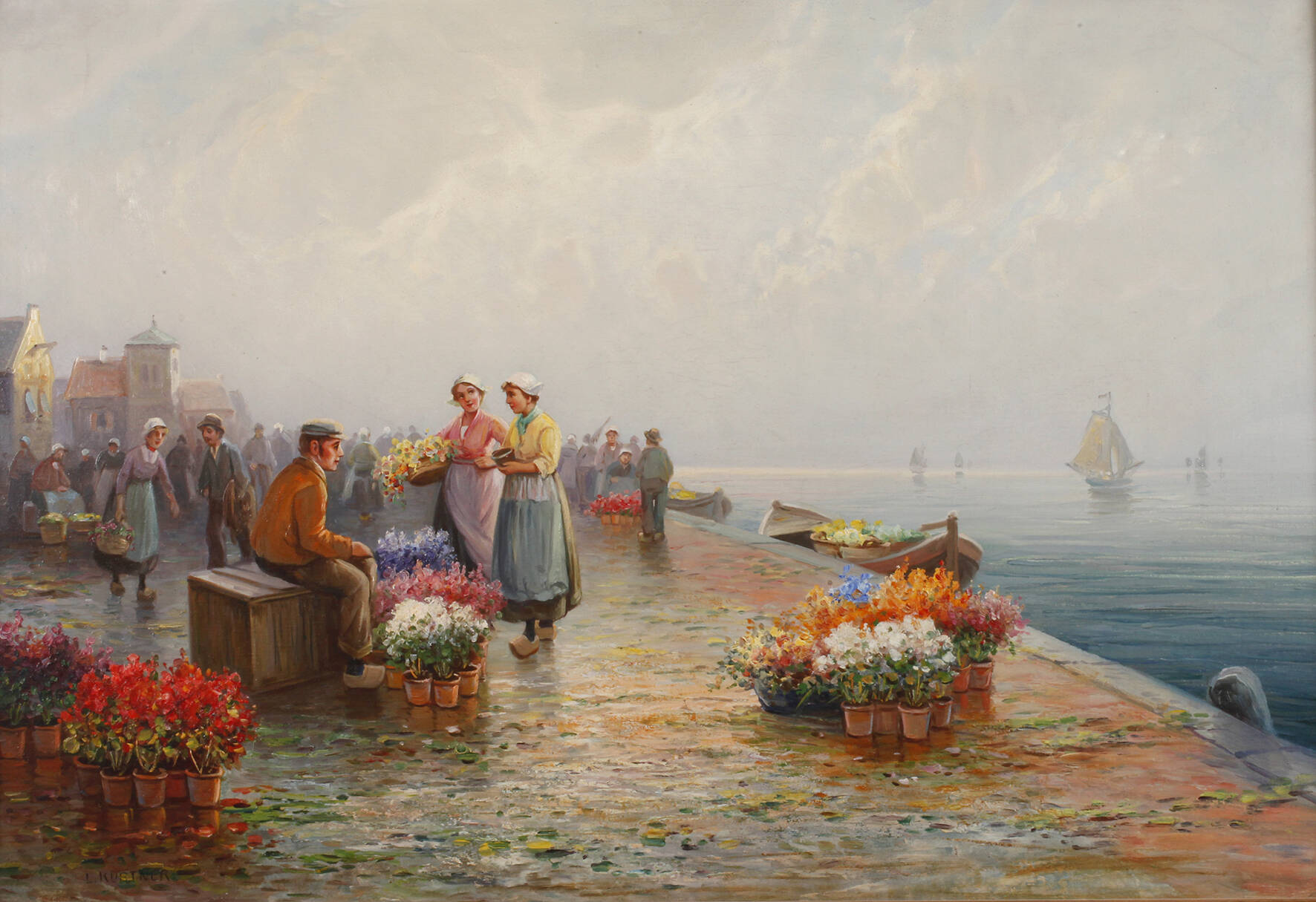 Karl Theodor Wagner, Auf dem Blumenmarkt