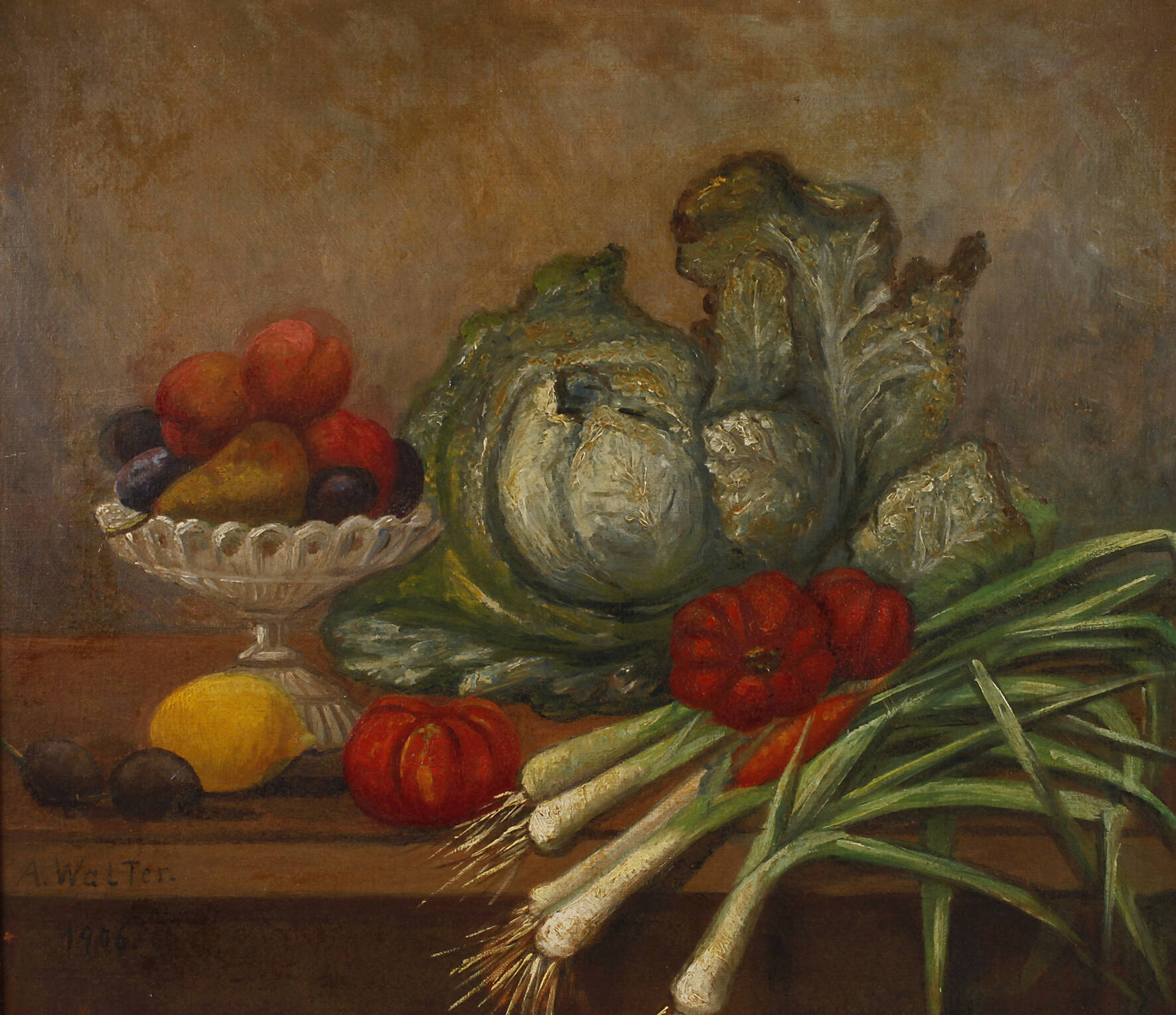 A. Walter, Gemüsestillleben