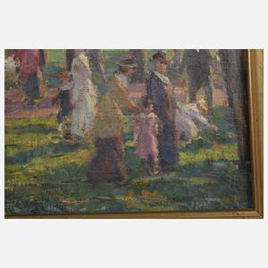 Otto Weil, attr., "Im Englischen Garten in München"