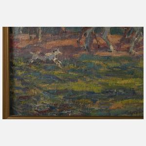 Otto Weil, attr., "Im Englischen Garten in München"