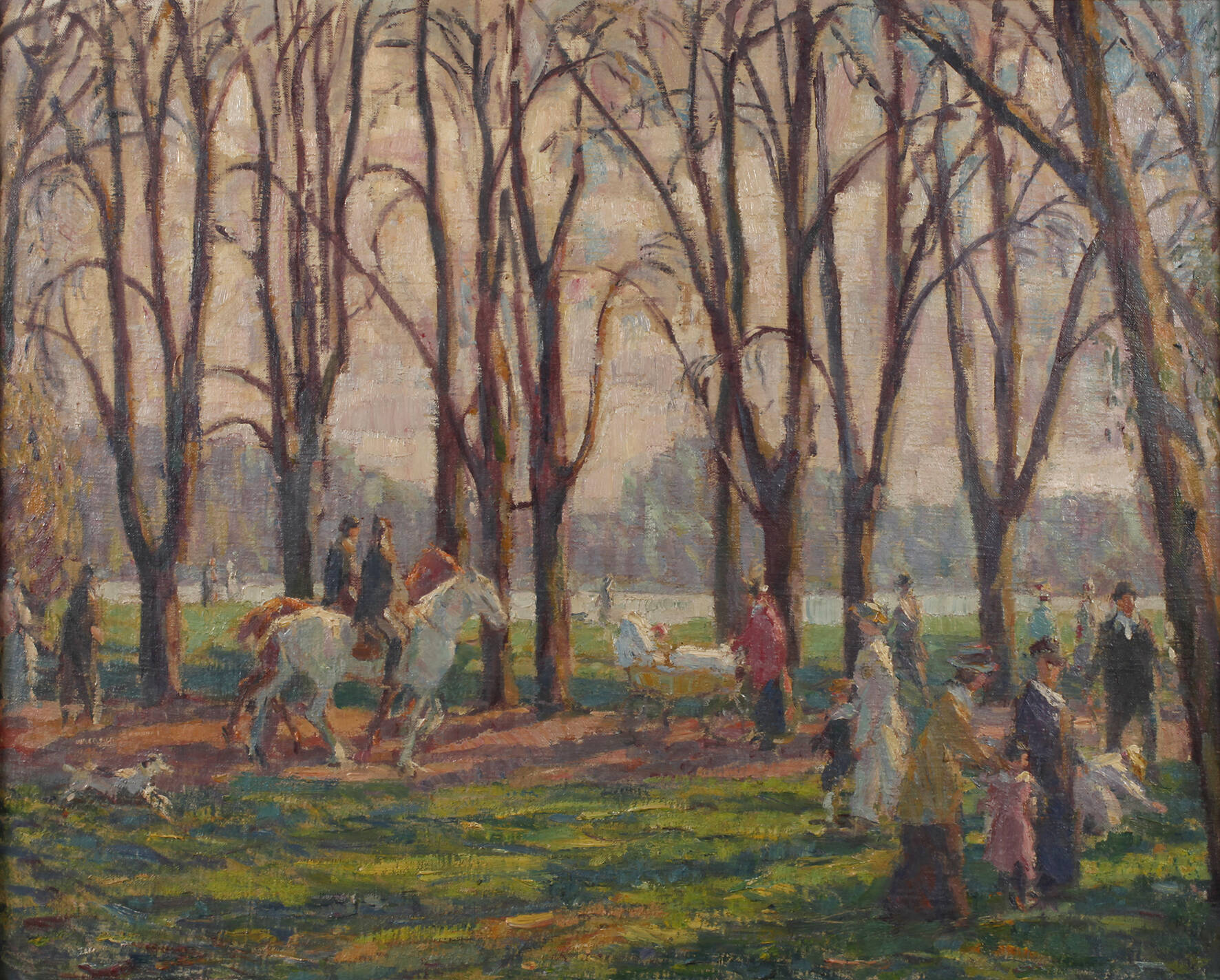 Otto Weil, attr., "Im Englischen Garten in München"