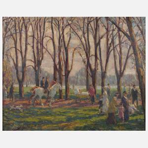 Otto Weil, attr., "Im Englischen Garten in München"
