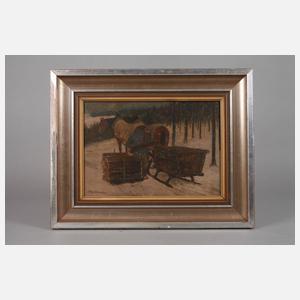 Břetislav Werner, Holzarbeiter im Wald