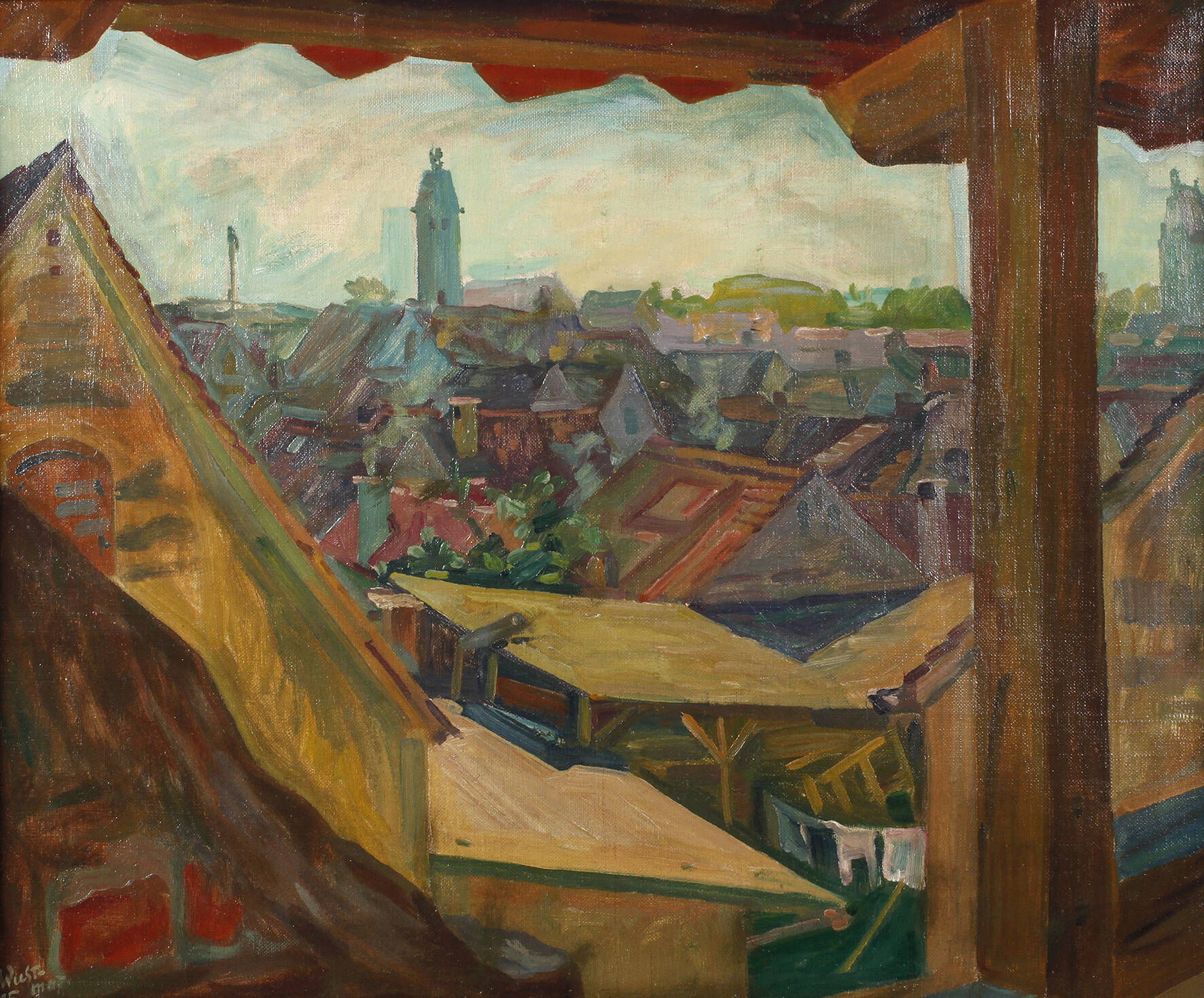 Gustav Wustmann, Blick von der Stadtmauer