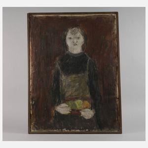 Mädchen mit Fruchtschüssel