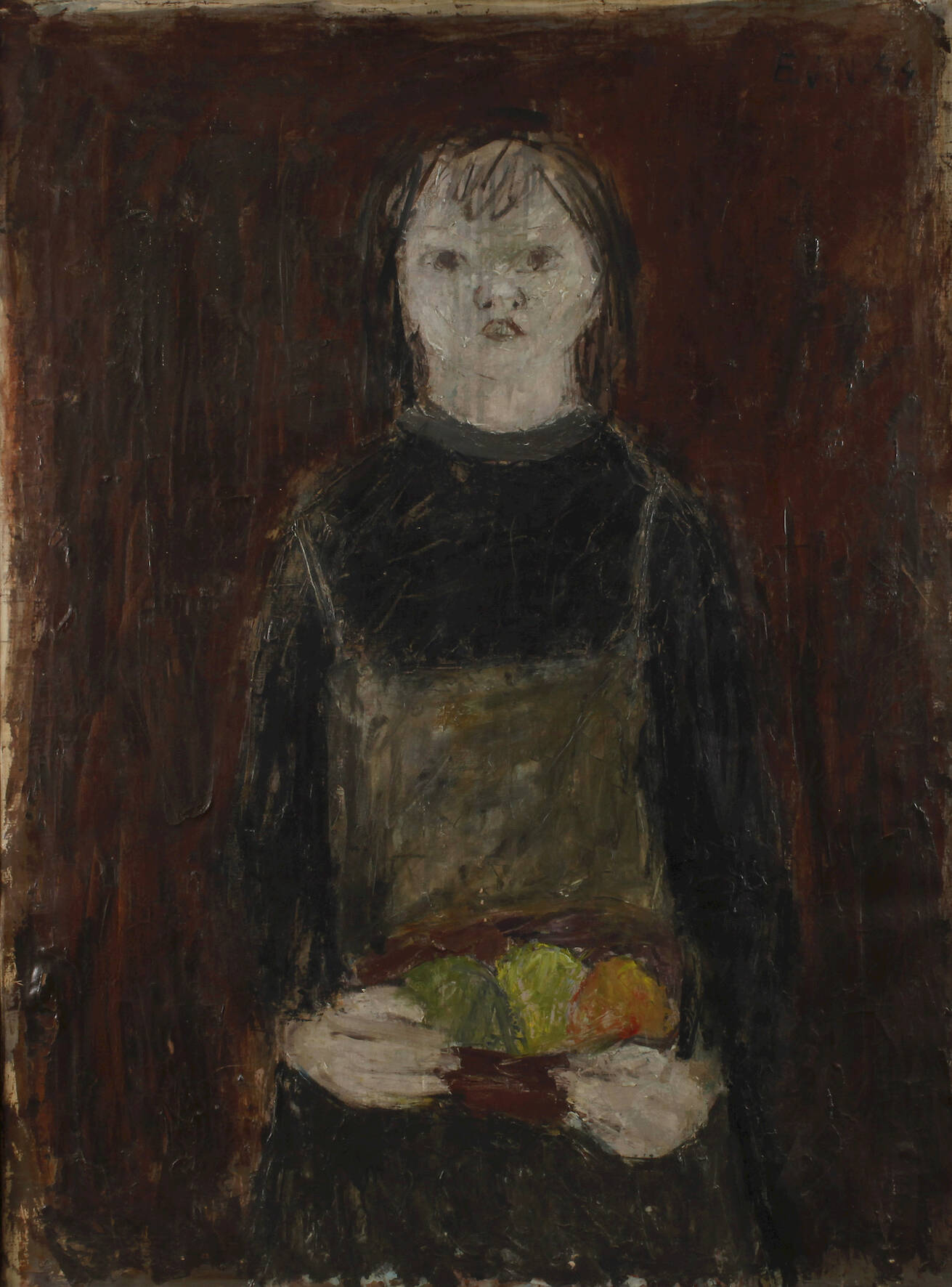 Mädchen mit Fruchtschüssel