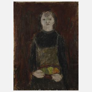 Mädchen mit Fruchtschüssel