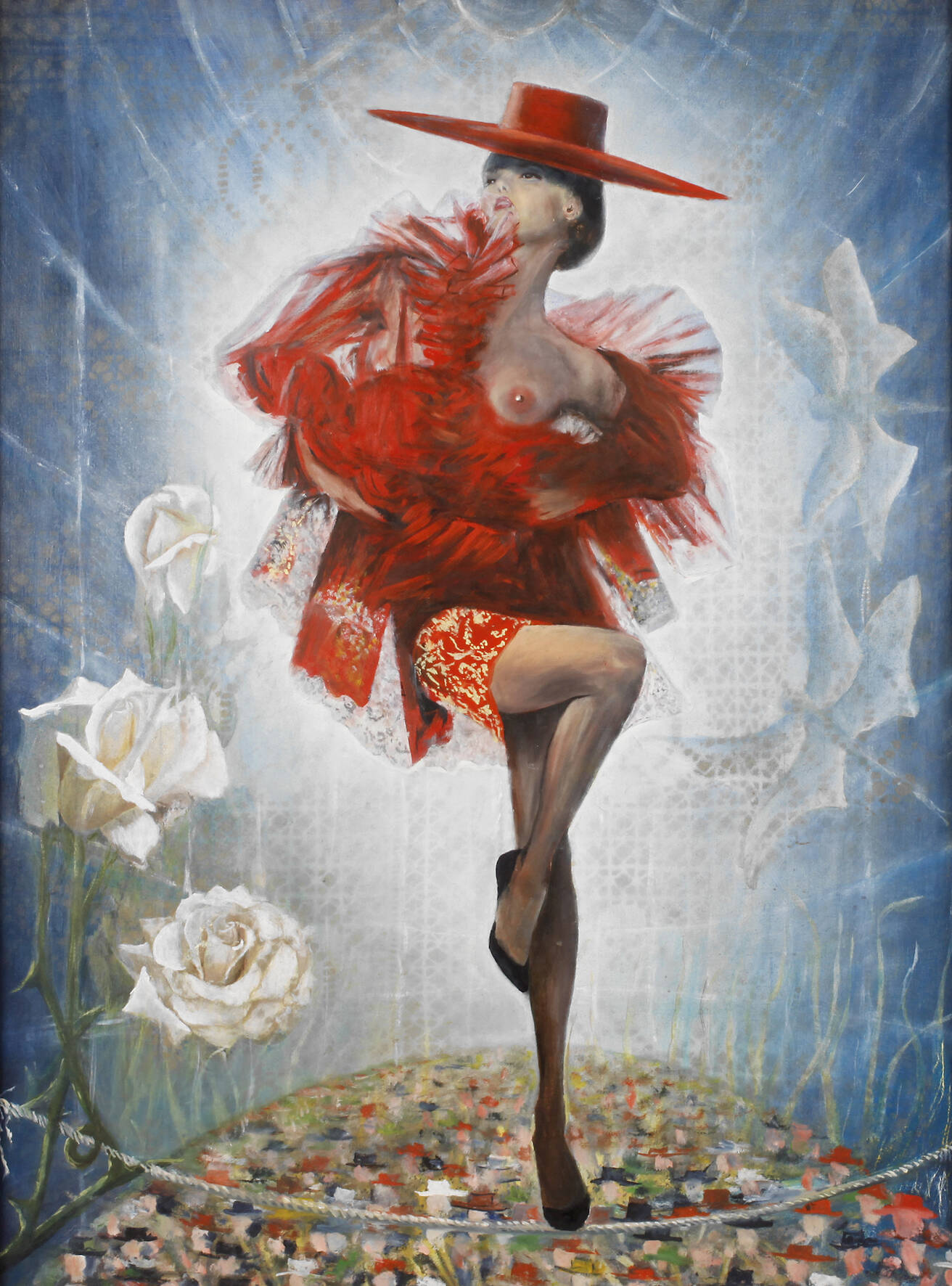 Erotische spanische Tänzerin